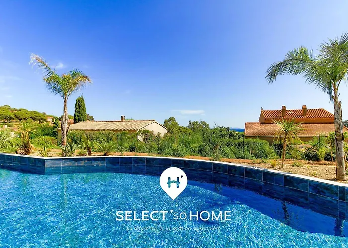 Select'sohome - Pour 6 Avec Vue Mer, Parking Privé Et Piscine à Saint-clair Au Lavandou - 180sud-b11 Appartement *